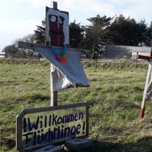 Kunstaktion auf der Insel Sylt Quadrat